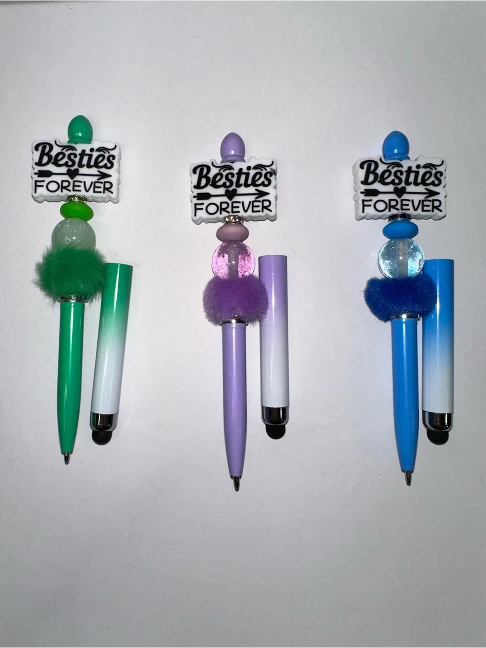 STYLUS PENS - Besties Forever Ombre - Green, Purple, Blue
